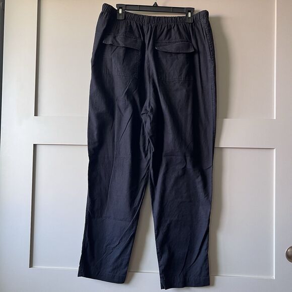 Lucky Brand Cotton Pants Womens Large Black Elastic Waist Drawstring Comfort - Picture 3 of 16